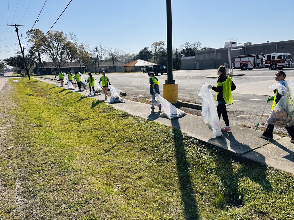 Students Picking up Trash