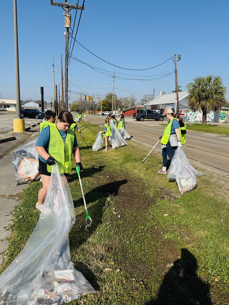 Students Picking up Trash
