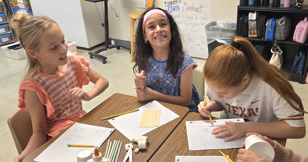 Students completing project