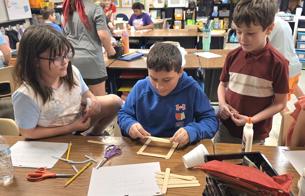 Students completing project