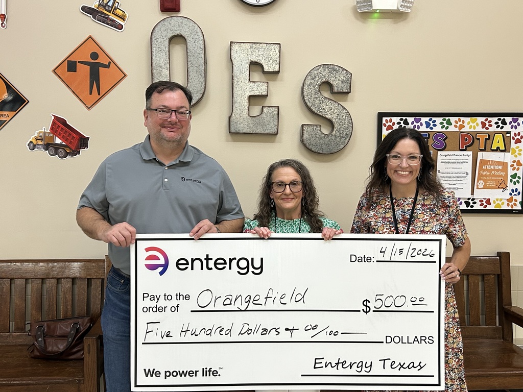 Check for Orangefield Elementary