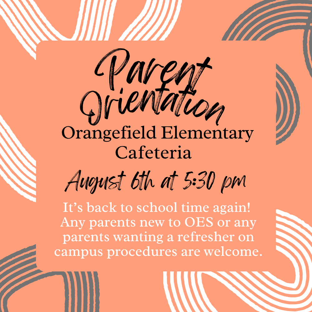 Parent Orientation Flyer