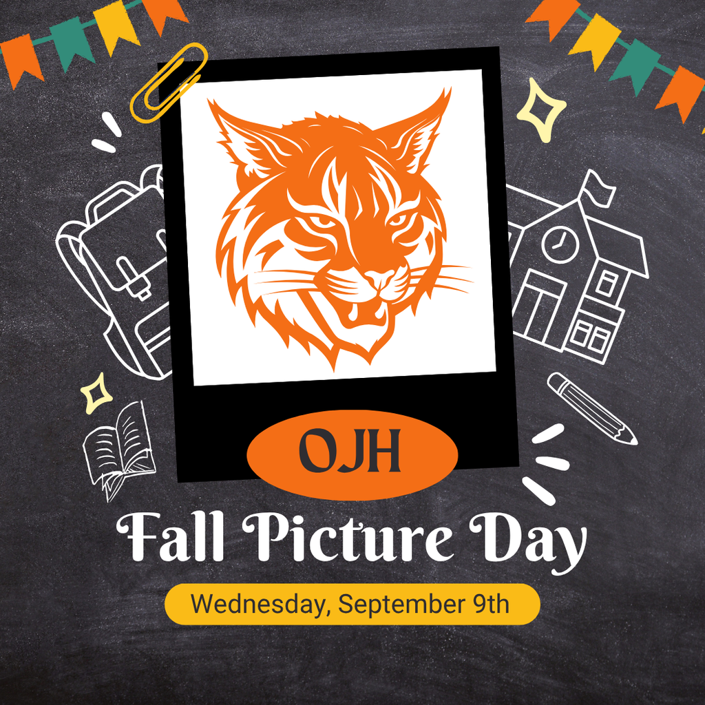 Flyer for OJH Fall Picture day on Wednesday, September 9th.