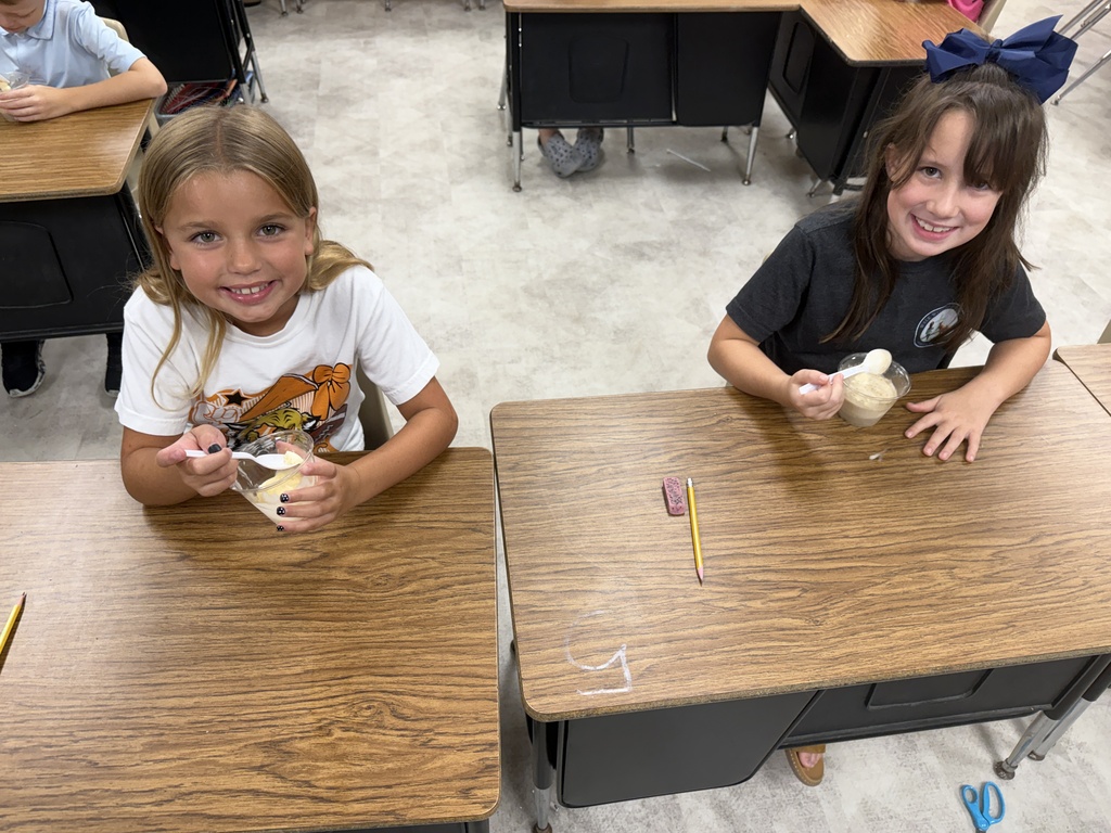 Students doing experiment