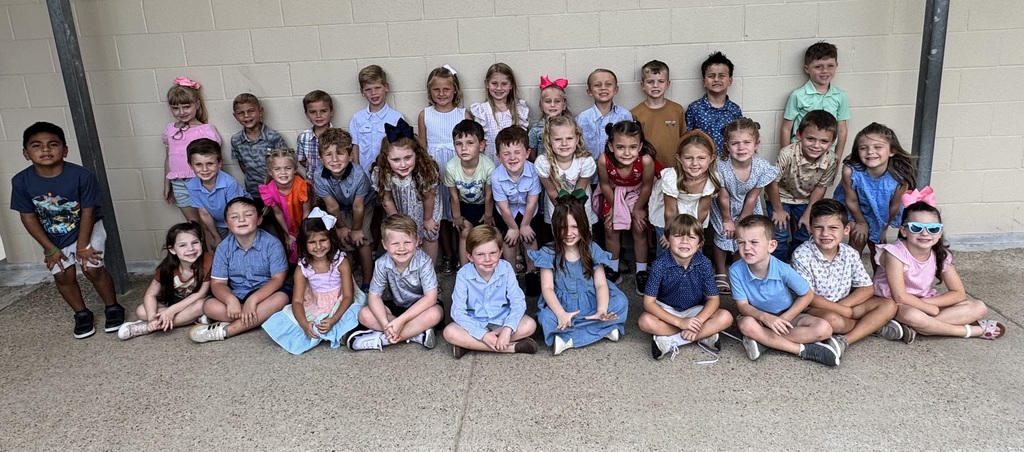 Kindergarten students in group