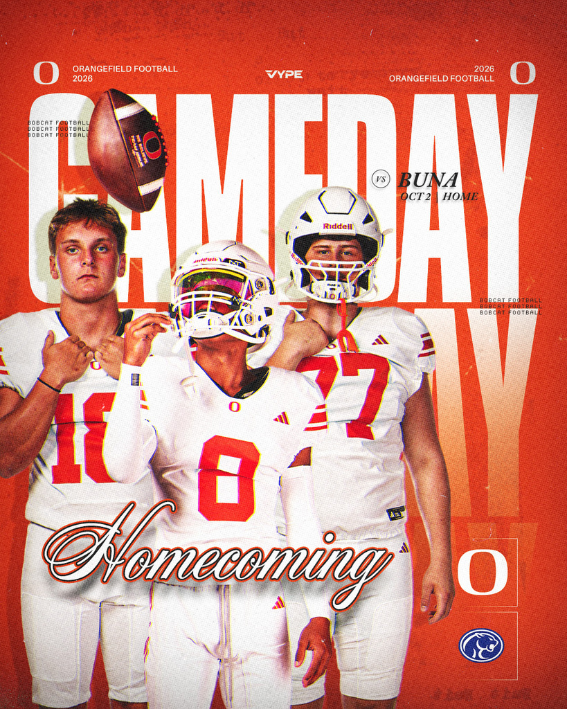 Cover features three male football players in white uniforms. Text reads "CAMEDDAY" with "Homecoming" at the bottom.