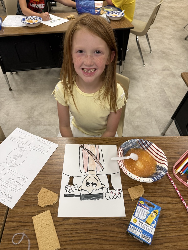 Students with Apple Day Snack
