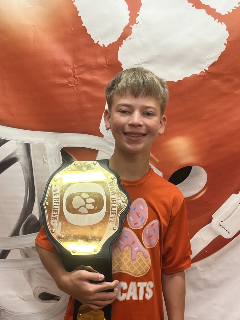 7th grade defensive player - Braxton Maines