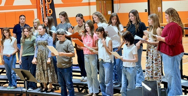 OJH Choir students at the Fall Choral showcase.