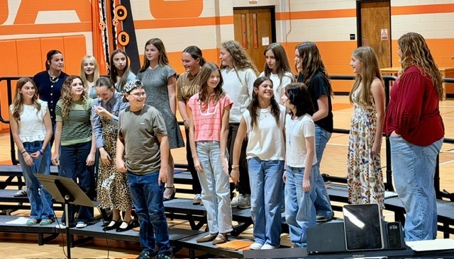 OJH Choir students at the Fall Choral showcase.