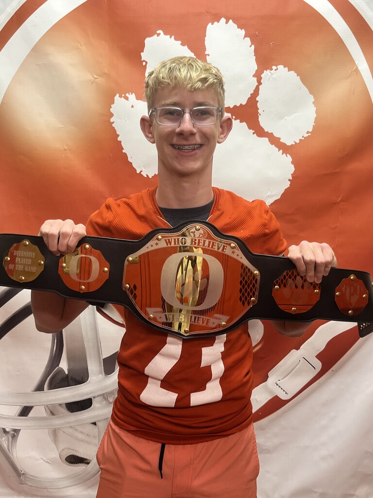 7th grade defensive player - Cooper Sonnier