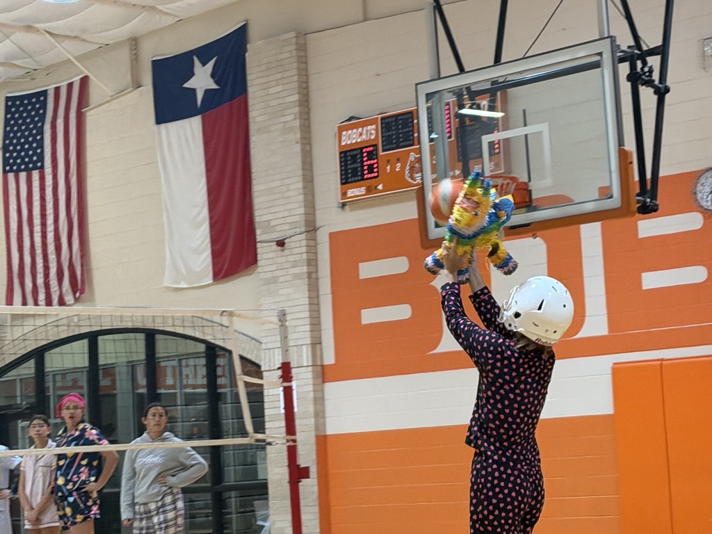 OJH Volleyball having a Pinatas and Pajamas practice for the end of the season.