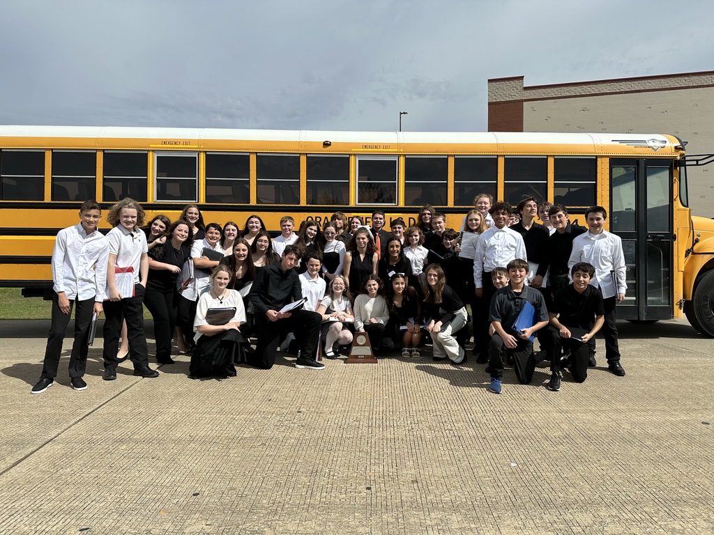 Group picture of OJH Symphonic band at the UIL Contest at Silsbee High School.