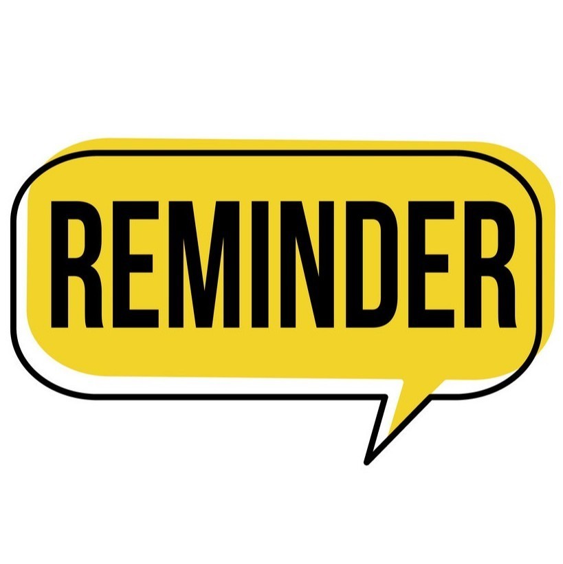 Reminder Speech Bubble