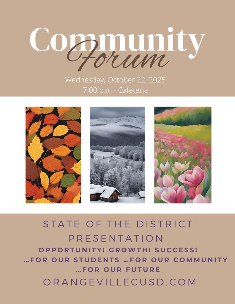 2025 Community Forum flyer