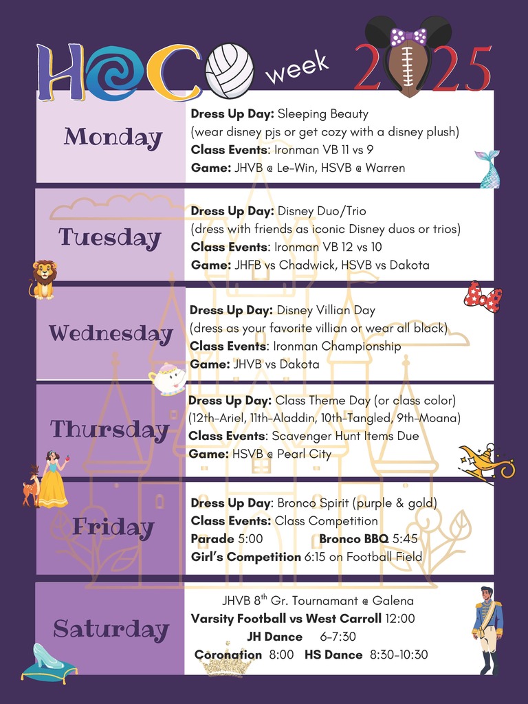 Hoco Week HS 2025