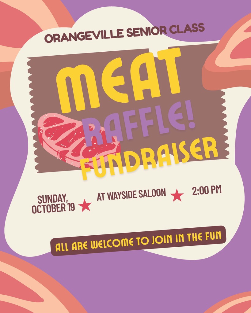 Orangeville Senior Class meat raffle Fundraiser 