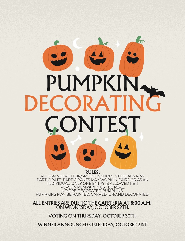 Pumpkin Decorating Contest Student Council