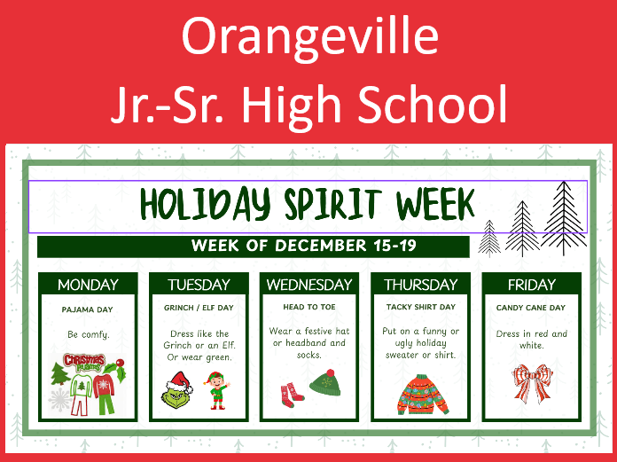 Winter Dress Up Days - JH/HS