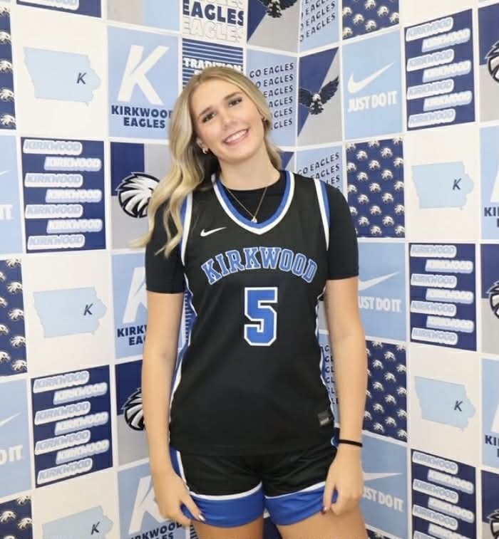 OHS alum Whitney Sullivan,  Kirkwood basketball player