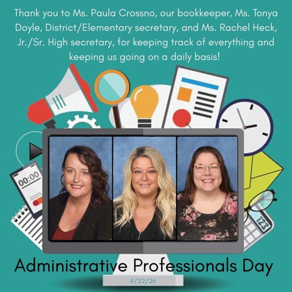 Administrative Professionals Day collage with photos. 