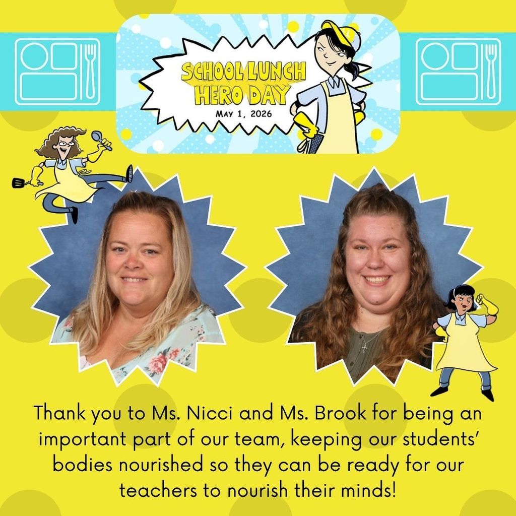 School lunch hero day collage with photos