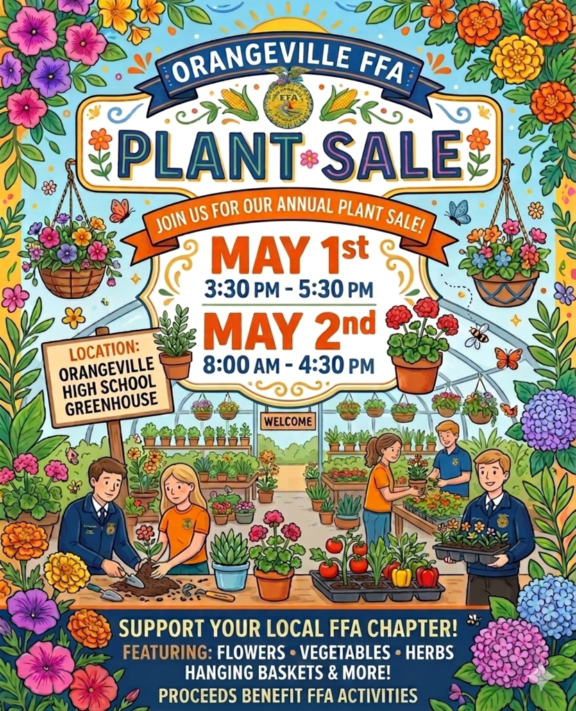 FFA Plant Sale flyer