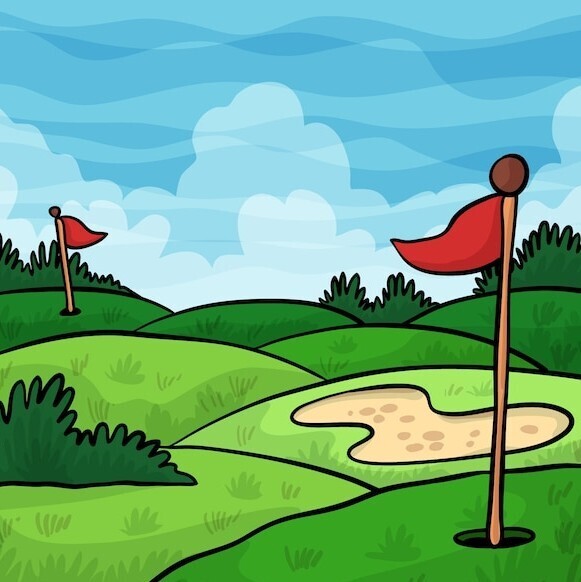 clipart picture of golf course