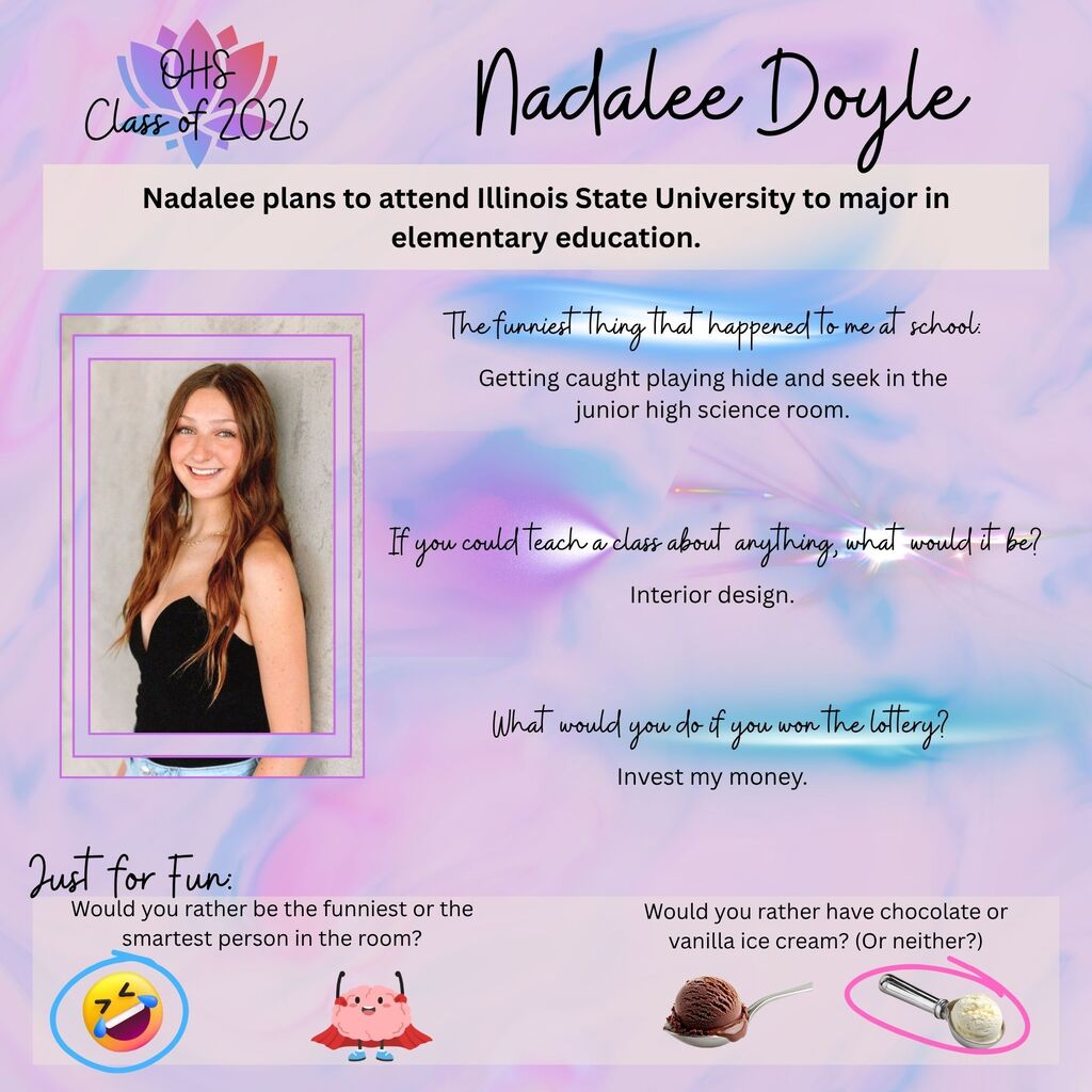 Class of 2026 Nadalee collage