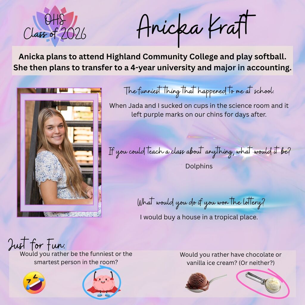 Class of 2026 Anicka collage