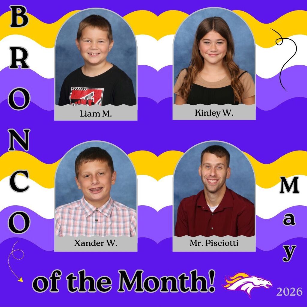 Bronco of the Month collage for May  2026 with pictures