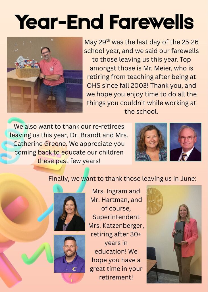 Last day of school farewell collage 25-26