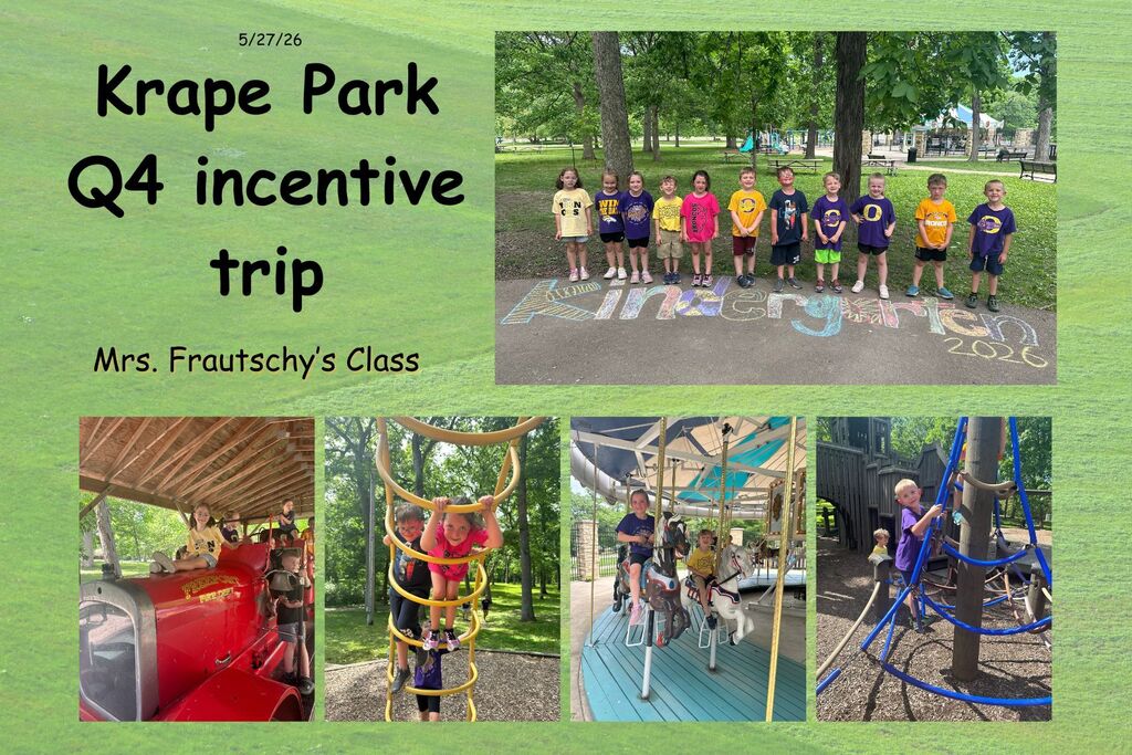 kindergarten students having fun playing on the equipment at Krape Park
