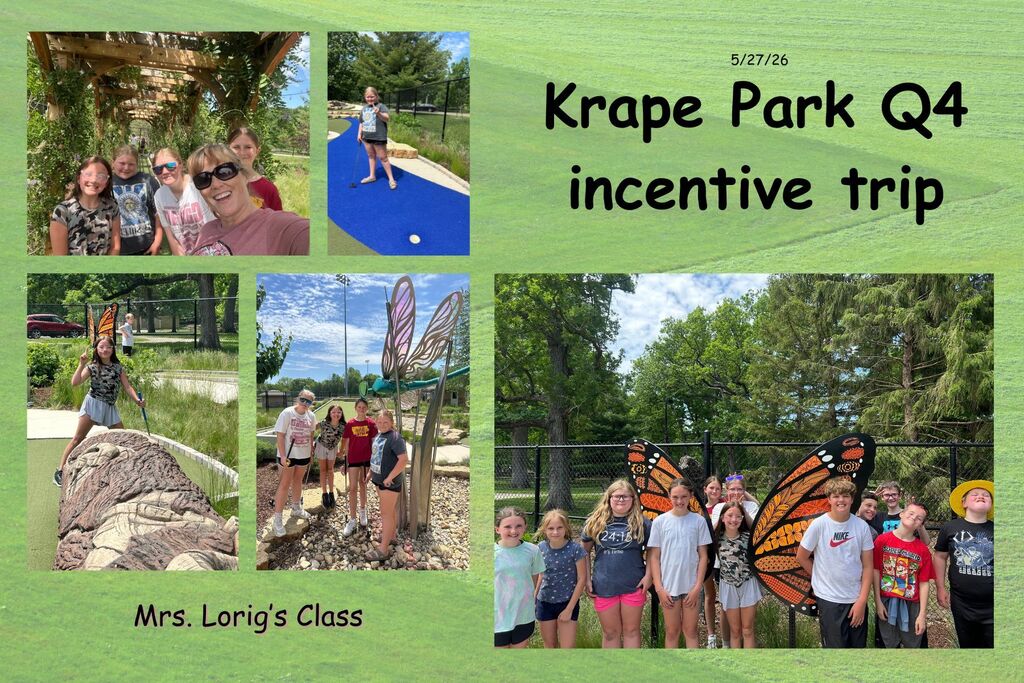fifth grade students having fun playing on the equipment at Krape Park