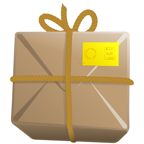 package tied in twine clipart