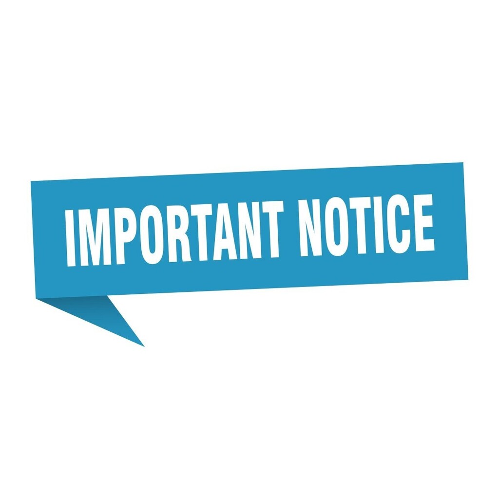 Important Notice