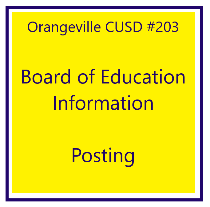 Orangeville Board of education posting