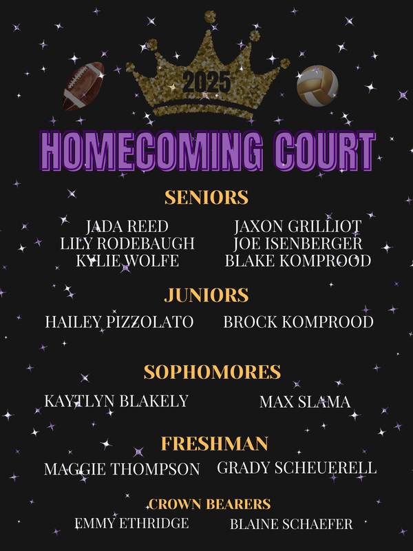 List of 2025 Homecoming Court