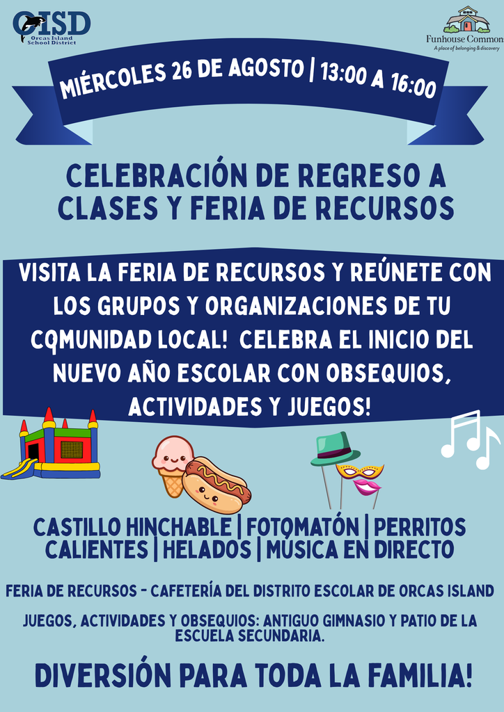 Spanish version of resource fair flyer