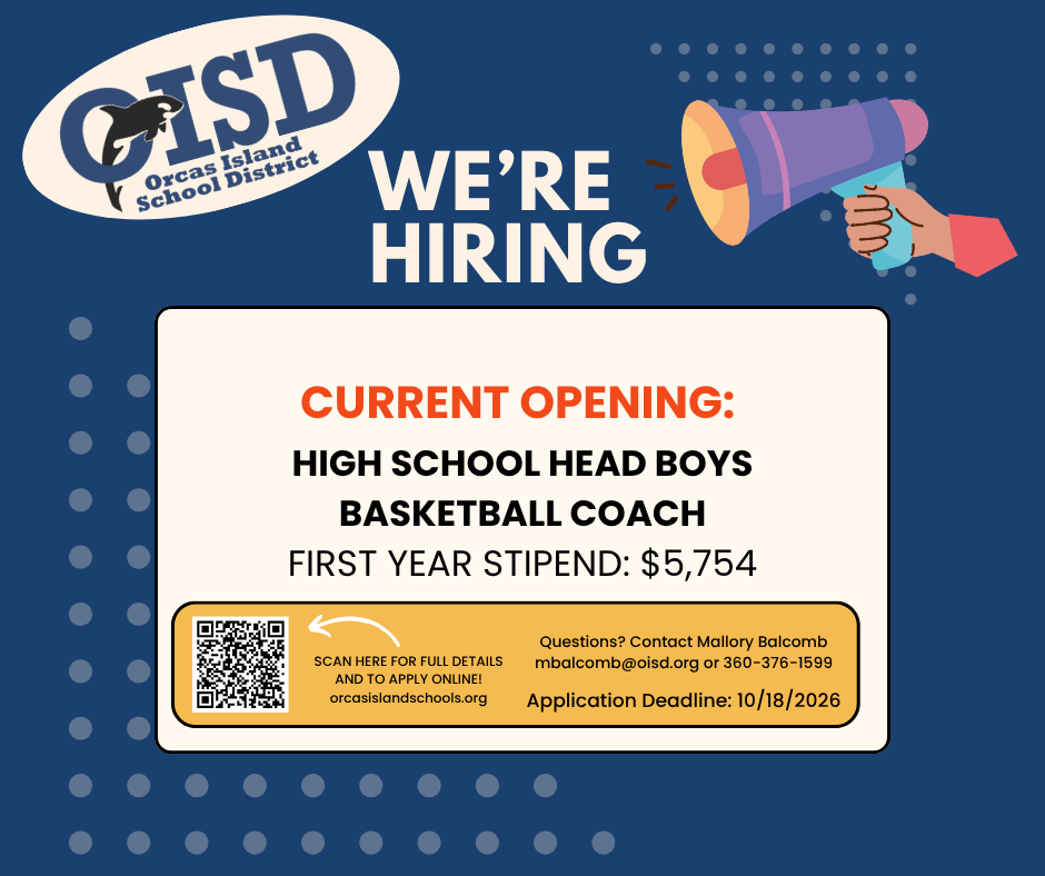 Advertisement for High School Boys Basketball Coach job opening
