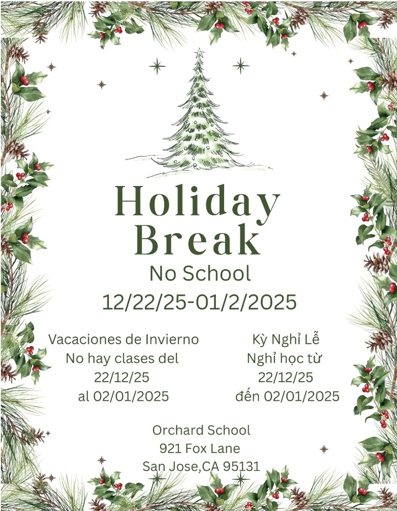 Winter Break Info.