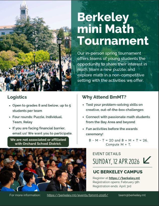 Berkeley mini Math Tournament.