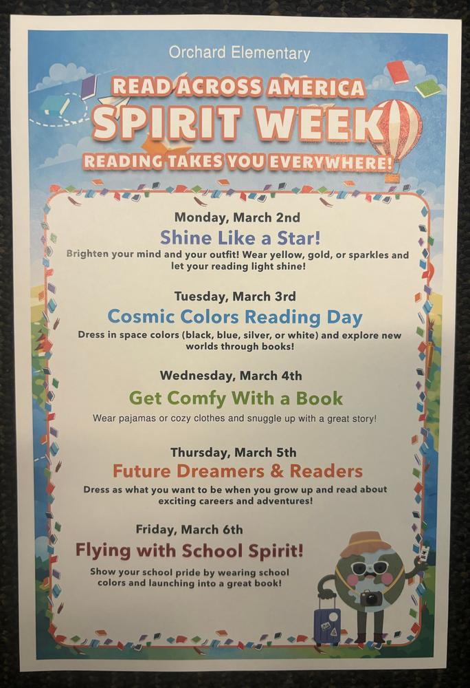 Read Across America Spirt Week!