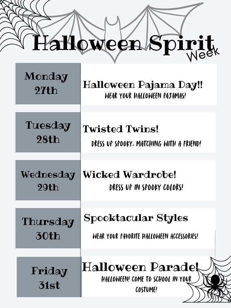 Spirit Week Middle School