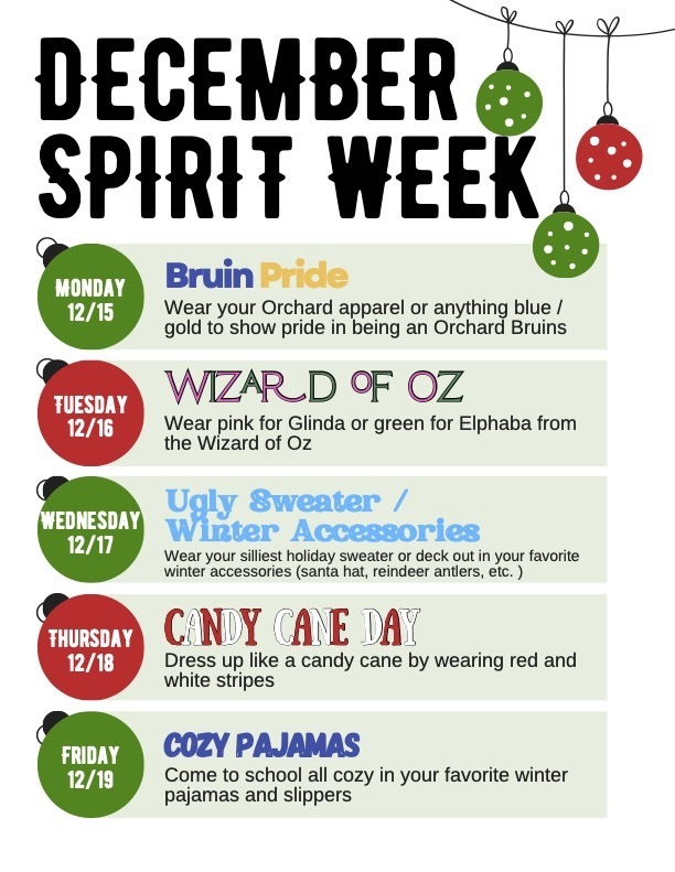 December Spirit Week