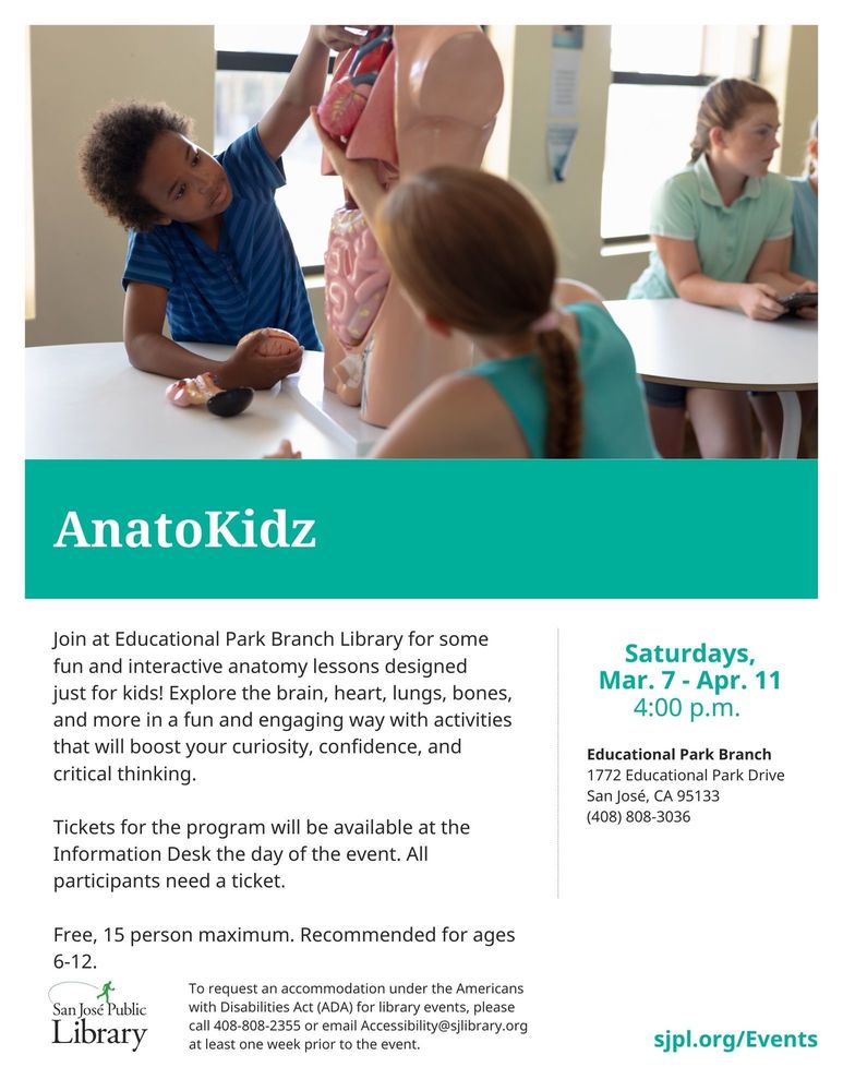 Educational Park Library Events.