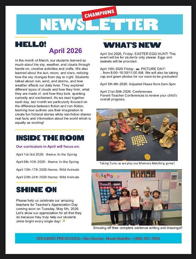 Champions Newsletter