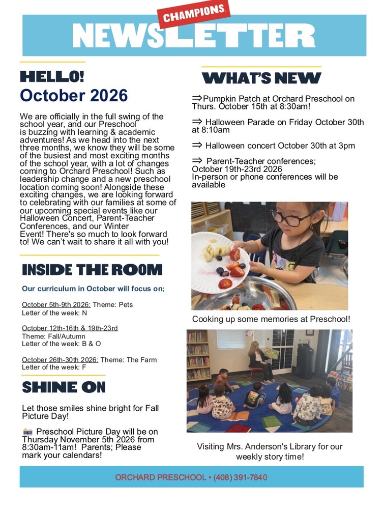 Champions October Newsletter