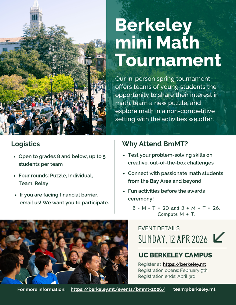 Berkeley mini Math Tournament.