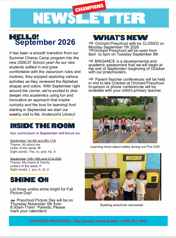 Champions Newsletter